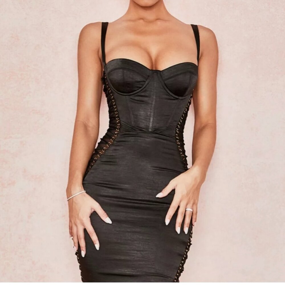 House Of CB Dresses | House of CB Angelina Lace Up Corset Dress Size S | Color: